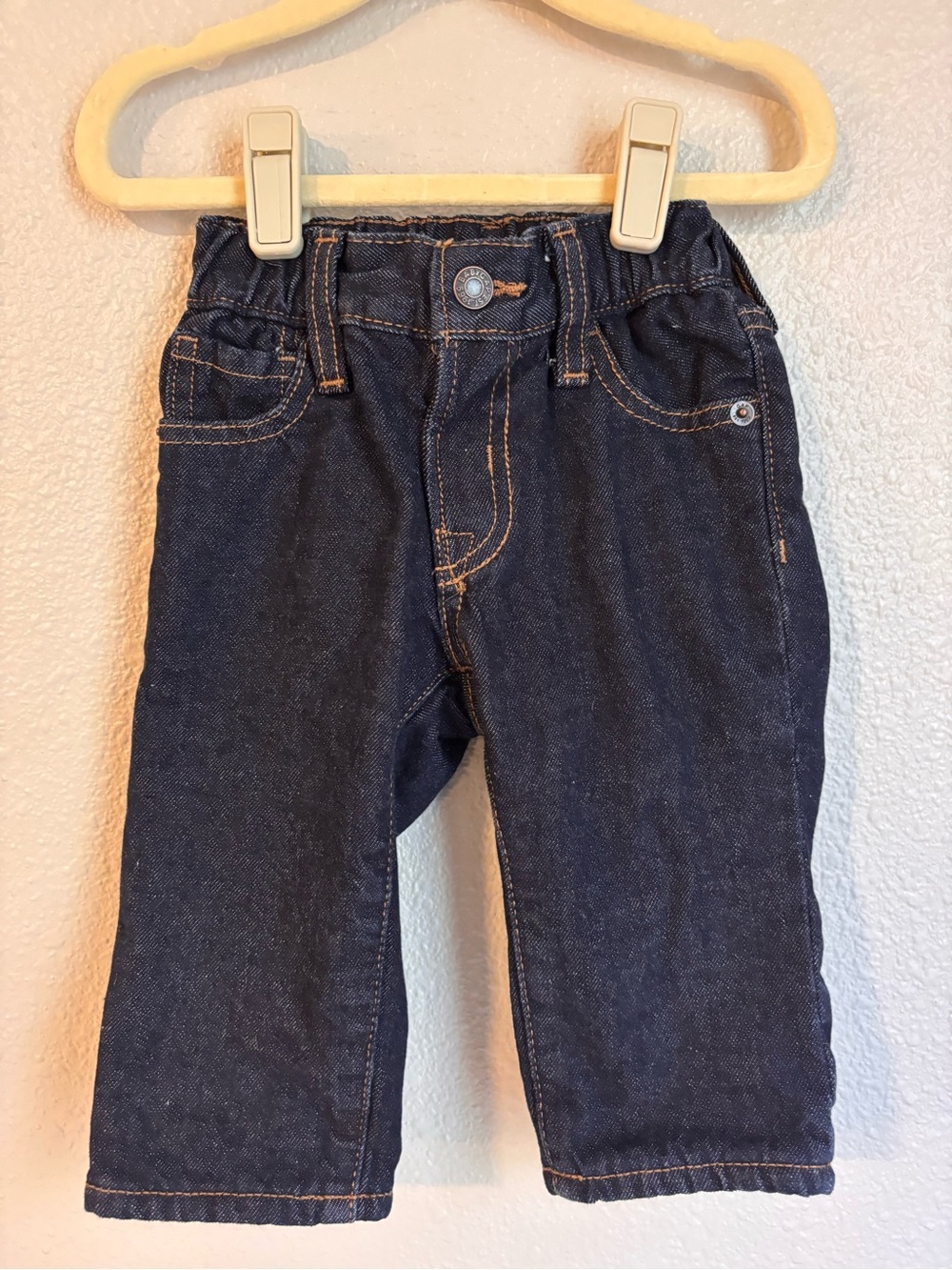 Baby Gap Fleece Lined Dark Blue Denim Jeans